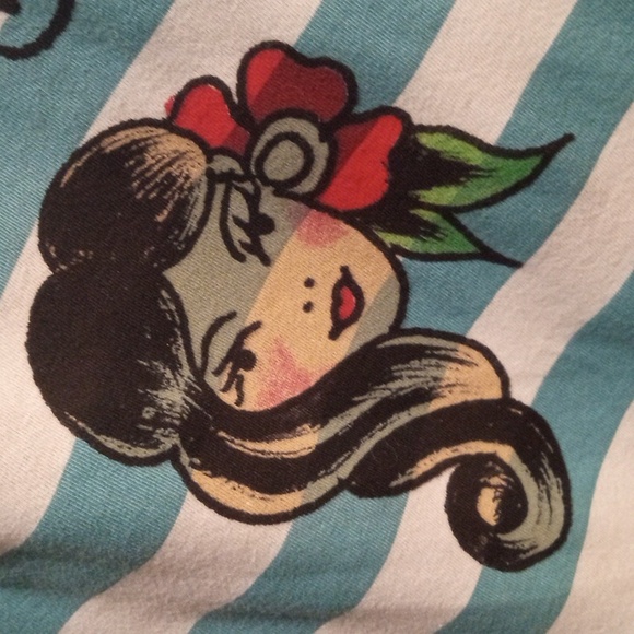 Christian Audigier/Ed Hardy Graphic T Wolf Ladies Hearts M - Picture 14 of 17